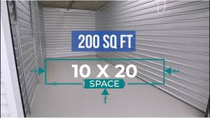 10x20 storage unit size information