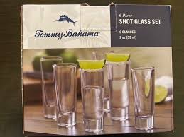 Tommy Bahama Shot Glasses Lot 6 Piece