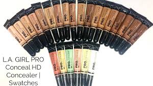 L A Girl Pro Conceal Hd Concealer Swatches