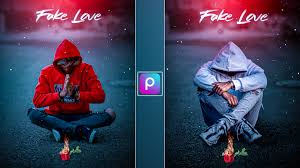 fake love photo editing background
