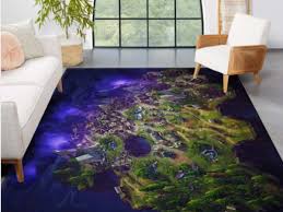 fortnite map gaming area rug bedroom
