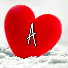 Love heart Red Alphabet Wallpaper Dp ...