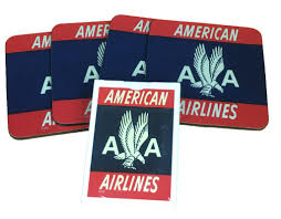 .000 american airlines aadvantage bonus miles with the aviator red world elite mastercard when you make your first purchase within the first 90 days of holding this card! American Airlines Red Logo 4 Square Coasters And 1 Deck Of Playing Car Airline Employee Shop
