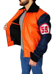 Add to favorites dragon ball z super guko kakroat orange lambskin leather jacket. Z Goku 59 Dragon Ball Leather Jacket