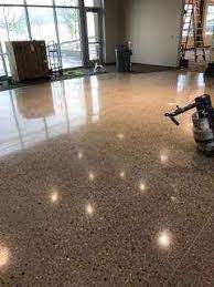 exposed aggregate polished concrete foors