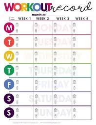 9 free workout calendar templates to
