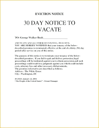 Sample Day Notice To Vacate Eviction Letter From Landlord