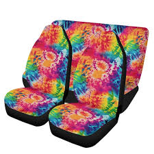 Tie Dye Car Seat Cover Set For Vehicles