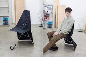 this umbrella shaped folding chair is