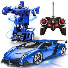 Parental controls range from being able to lock out higher speeds to have full remote control of the vehicle. Amazon Com Amenon Remote Control Transform Car Robot Toy With Lights Deformation Rc Car 2 4ghz 1 18 Rechargeable 360 Rotating Stunt Race Car Toys For Kids Boys Girls Age 8 9 10 11 Year Old