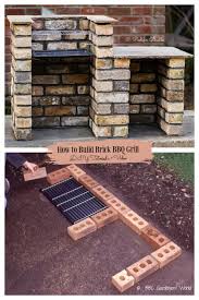 how to build brick bbq grill diy