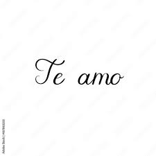 i love you in spanish te amo hand