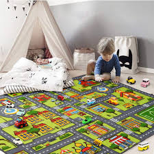 zareas kids playmat car rug for