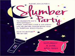 16 slumber party invitation designs