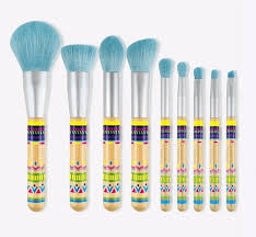 boho bamboo 9 pieces makeup brush set