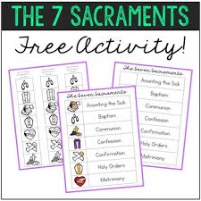 Seven Sacraments Coloring Worksheets Teaching Resources Tpt
