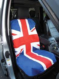 Seat Cover Set Terry Cloth Black And