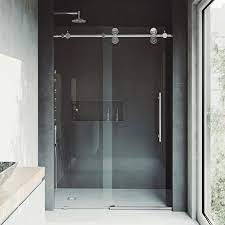 adjustable frameless sliding shower door