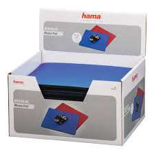 red blue mouse pad display 20 stuks hama