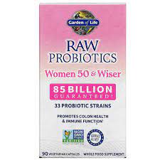 raw probiotics women 50 wiser 85