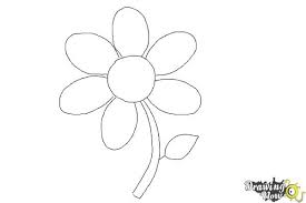 how to draw a flower easy drawingnow