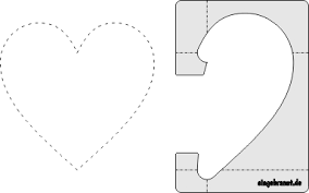 Herz vorlage zum ausdrucken pdf kribbelbunt. Herz Schablone Eingebrannt De
