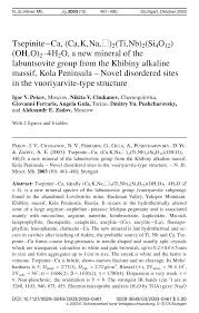 Google has many special features to help you find exactly what you're looking for. Pdf Tsepinite Ca Ca K Na 2 Ti Nb 2 Si4o12 Oh O 2 4h2o A New Mineral Of The Labuntsovite Group From The Khibiny Alkaline Massif Kola Peninsula Novel Disordered Sites In The Vuoriyarvite Type Structure