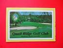 vtg - Golf Scorecard - QUAIL RIDGE GOLF CLUB gc - Sanford NC | eBay