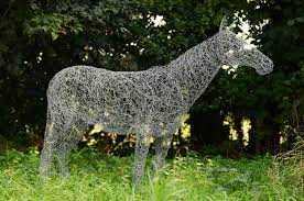 Wire Horse Garden Sculptures Di