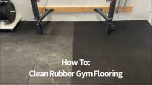 how to clean rubber gym flooring you