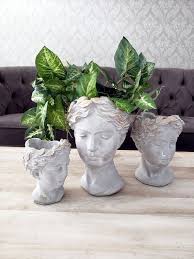 Greek Goddess Head Planter Personalized