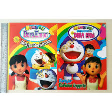 Langkah terakhir dalam menggambar doraemon ini tentu saja adalah mewarnai, yang bisa kita mulai dengan menambahkan basic color / warna dasar terlebih. Buku Mewarnai Doraemon Uk 28 5cm X 21cm Shopee Indonesia
