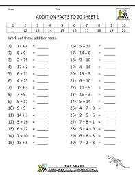 Ideal zum ausdrucken und teilen. Math Addition Facts To 20 Matheaufgaben Erste Klasse Tausenderbuch