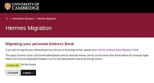 How To Migrate Your Hermes Address Book To Exchange Online