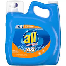 with oxi he laundry detergent