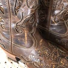 inlay cowboy boots australian 9b us 11b