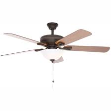 Hampton Bay Rothley 52 In Led Oil Rubbed Bronze Ceiling Fan With Light Kit