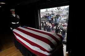 The former president had been lying in former president george h.w. George H W Bush 41st President Of Us Laid To Rest After Final Salute The Times Of Israel