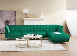 velvet chesterfield corner sofa