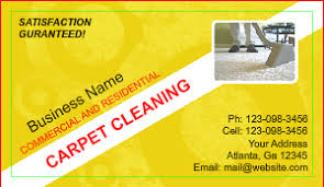 carpet cleaning business cards