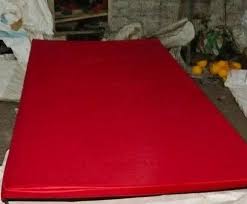 blue gymnastic mats for exercise