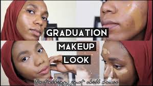 a neutral graduation makeup look