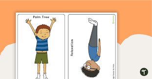 yoga poses for kids posters teach