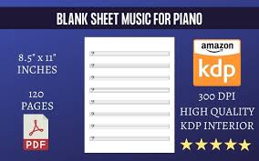 blank sheet for piano graphic by