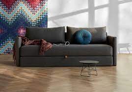 sydney storage queen with arms sofa bed