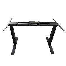 The napoli series wood veneer reception desk base offers unique silver detailing that will set this desk apart from others on the market. Rise Up Dual Motor Electric Standing Desk Frame Base Legs Ergonomic Sit To Stand Up Commercial Home Office Desk 2 Stage Memory Black Walmart Com Walmart Com