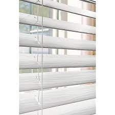 Faux Wood Venetian Blinds White Window