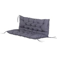 charcoal grey 3 seater bench cushion