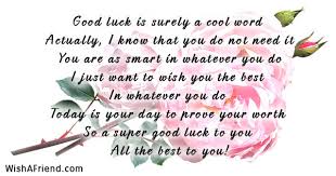 good luck is surely a cool good luck