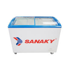 Tủ kem, tủ lạnh nằm mặt kính, tủ đông nắp kính Sanaky VH-382K